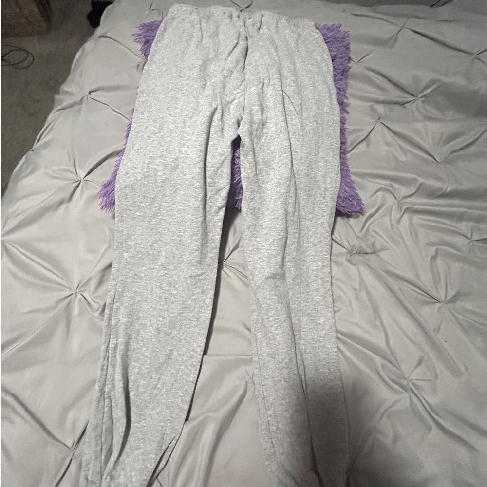 Gray sweatpants
